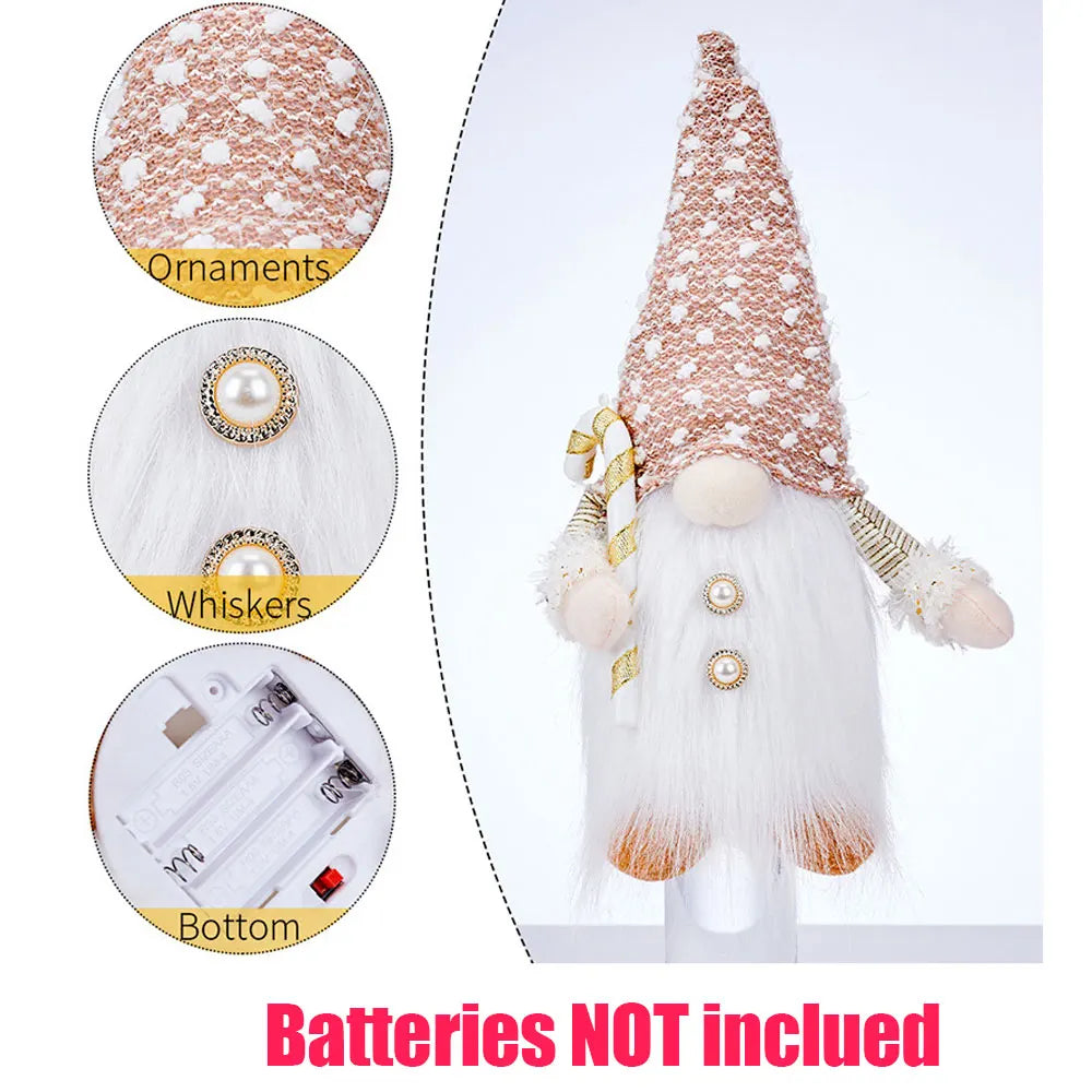 30cm Glowing Christmas Gnome Light Up Decoration