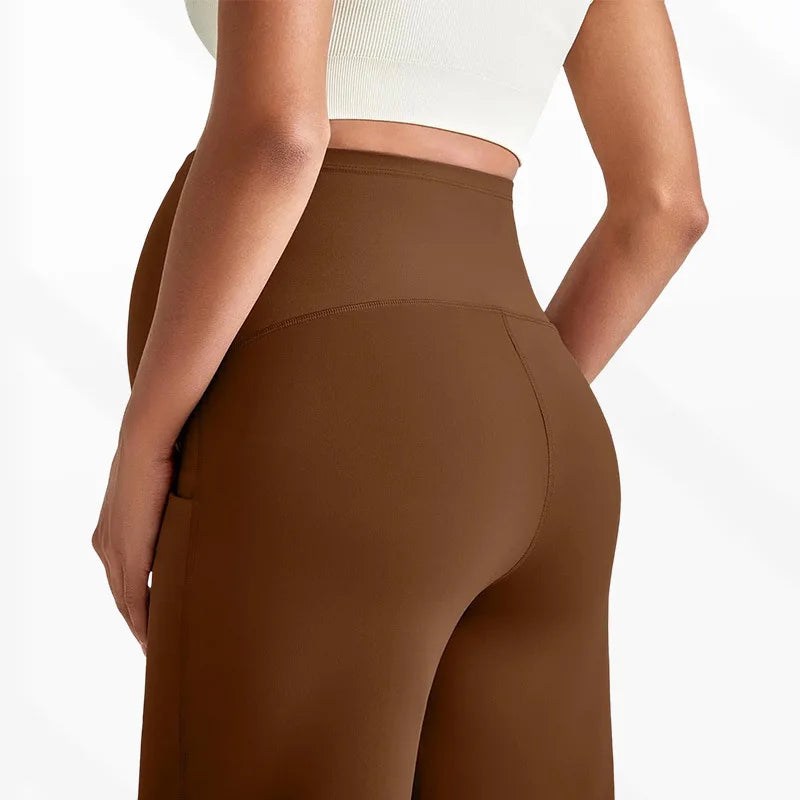 Maternity High Waisted Straight Trousers