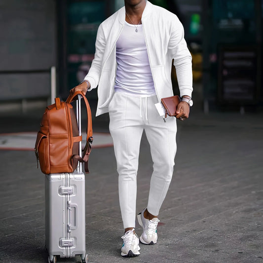 Men’s Casual Jacket & Trousers Set