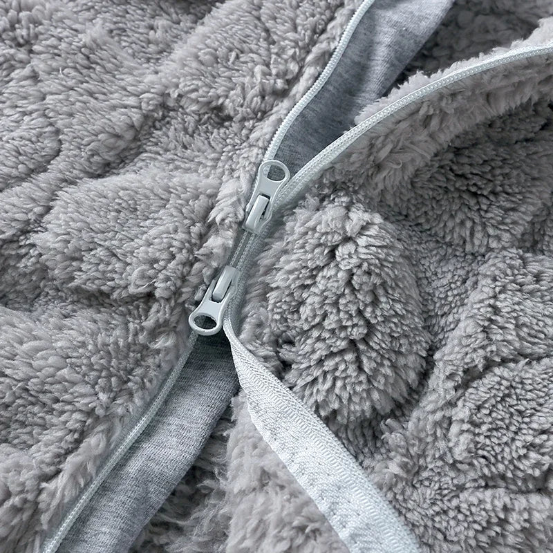 Baby Fleece Hooded All in One