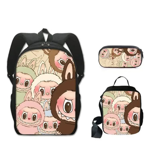 La bubu Inspired Backpack,Lunch Bag & Pencil Case Sets
