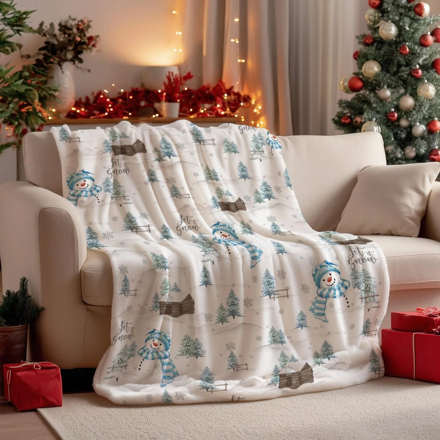 Festive Christmas Fleece Blankets