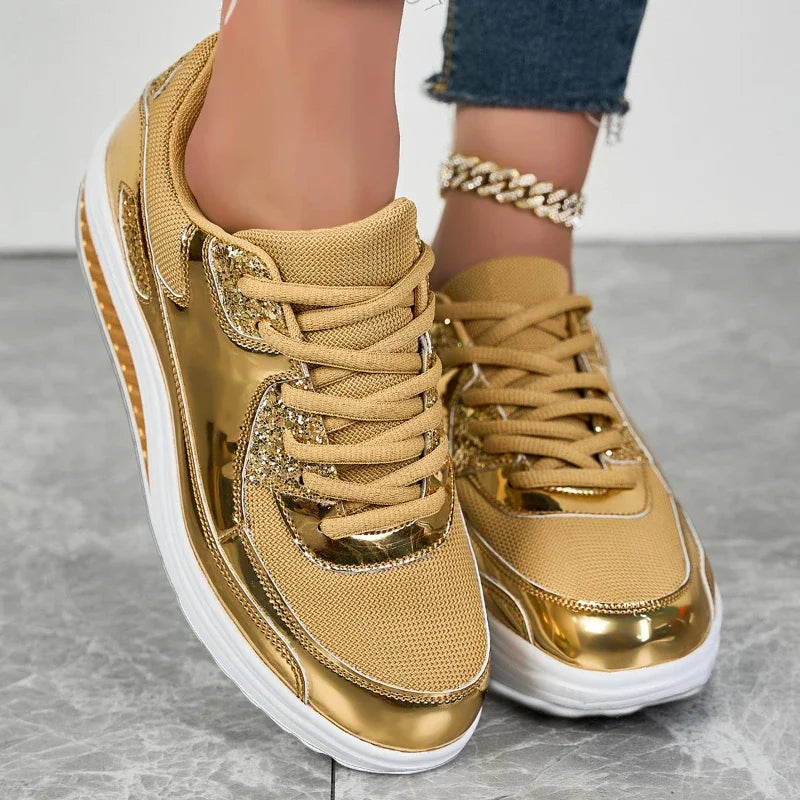 Breathable Shinny Sneakers