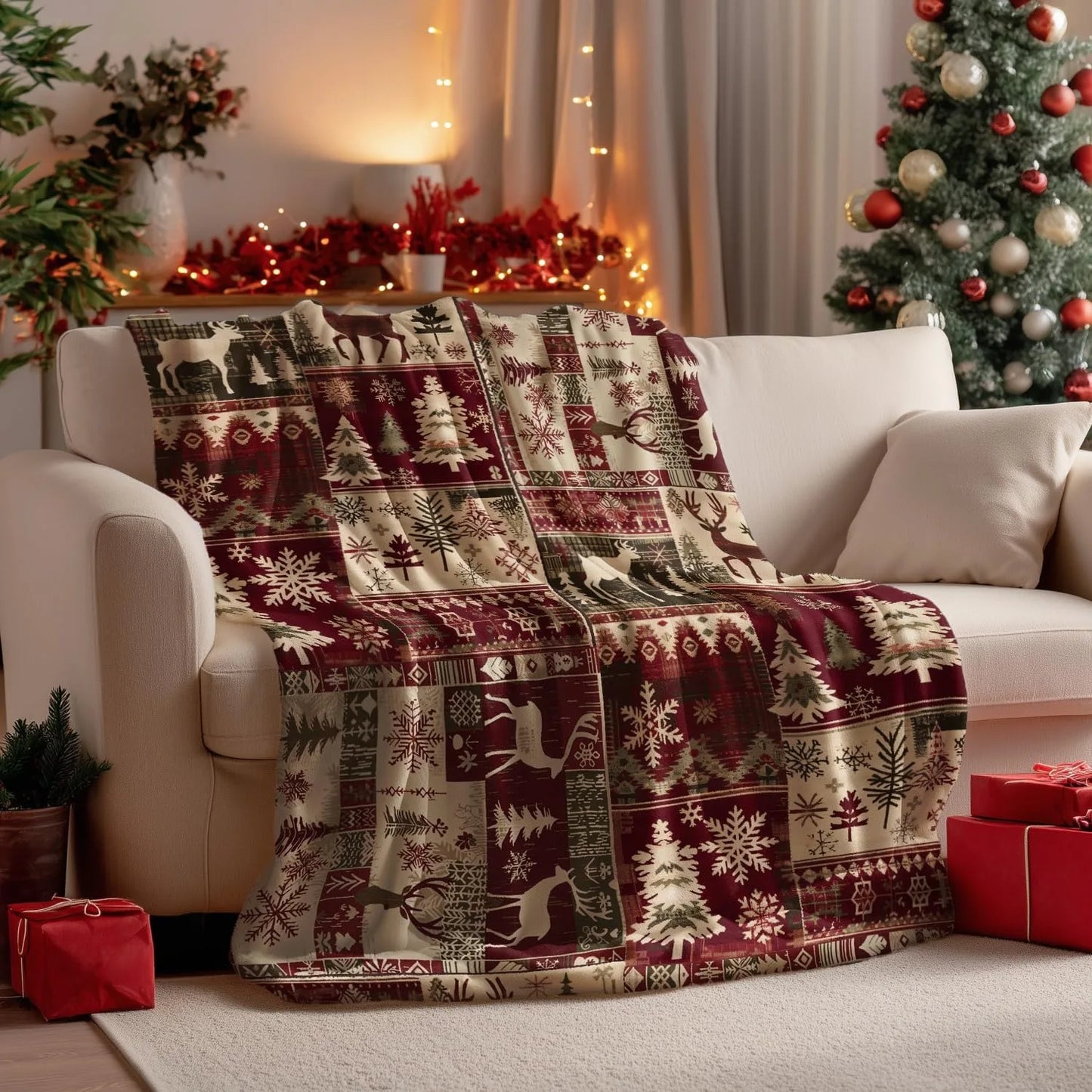 Festive Christmas Fleece Blankets