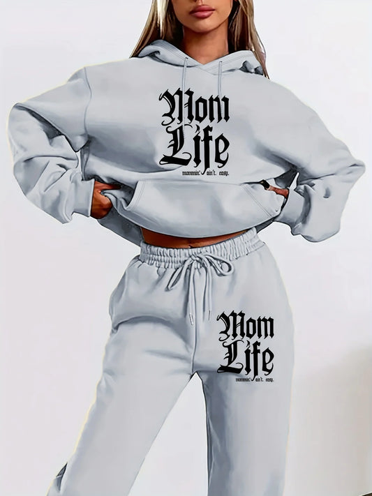 Mom Life Hoodie and Jogger Set