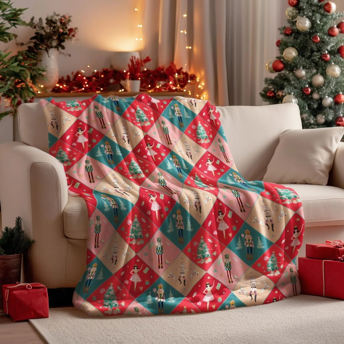 Festive Christmas Fleece Blankets