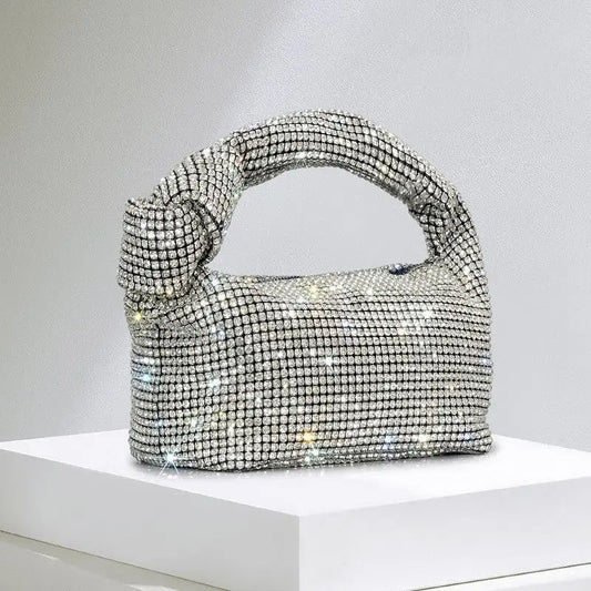 Rhinestones Knot Evening Handbag