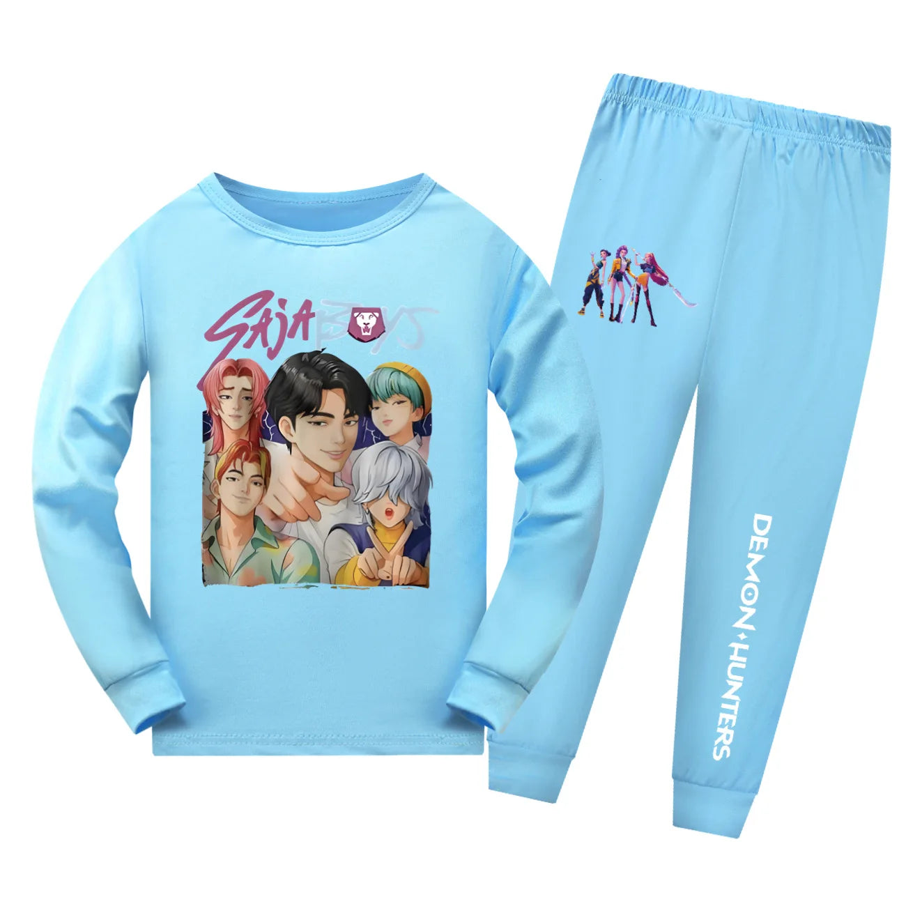 Kids K-pop Demon Hunters Saja Boys Inspired Pyjamas Set
