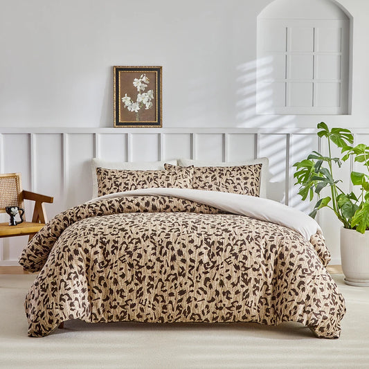 Leopard Print Style Duvet Cover Set