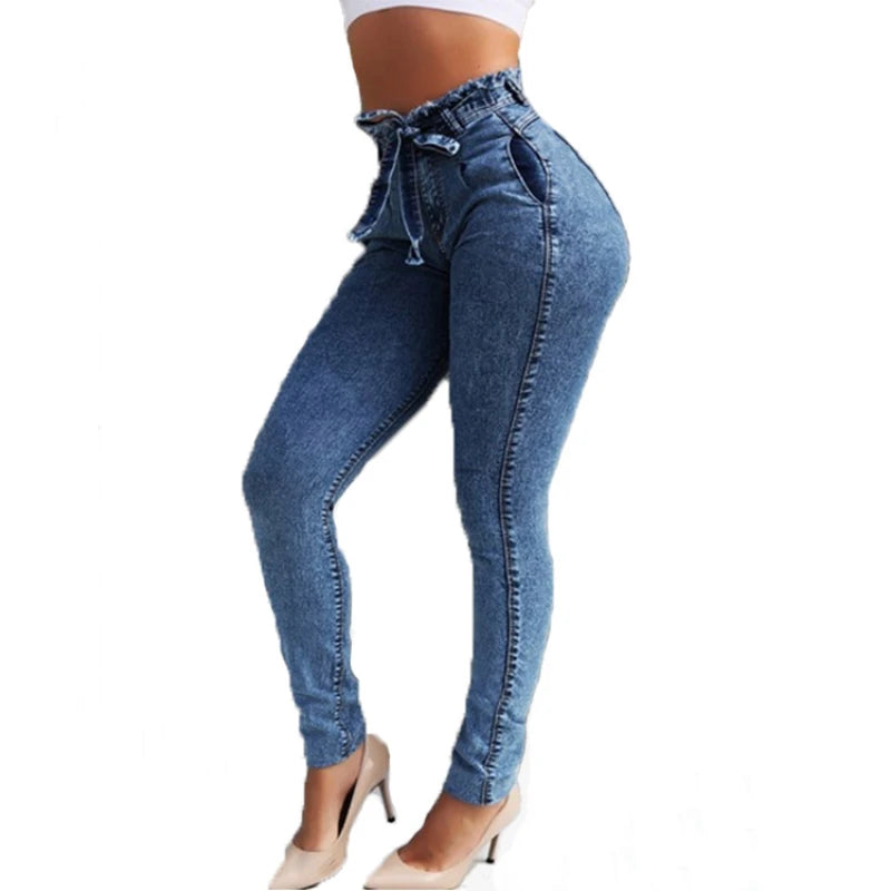 High Waist Slim Stretch Denim Jeans