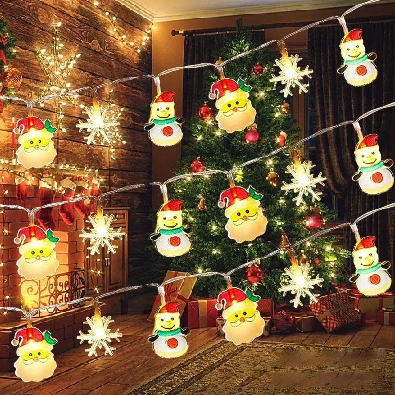 Christmas Santa Claus Snowman LED Lights