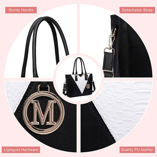 Miss Lulu Lightweight V-Shape Shoulder Tote Bag