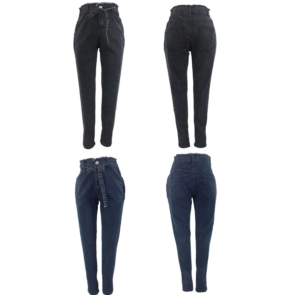 High Waist Slim Stretch Denim Jeans