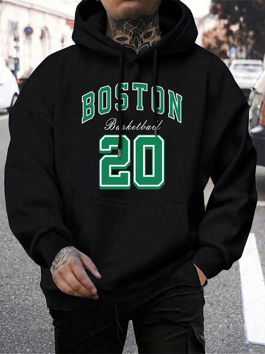 Men’s Boston City Print Hoodie