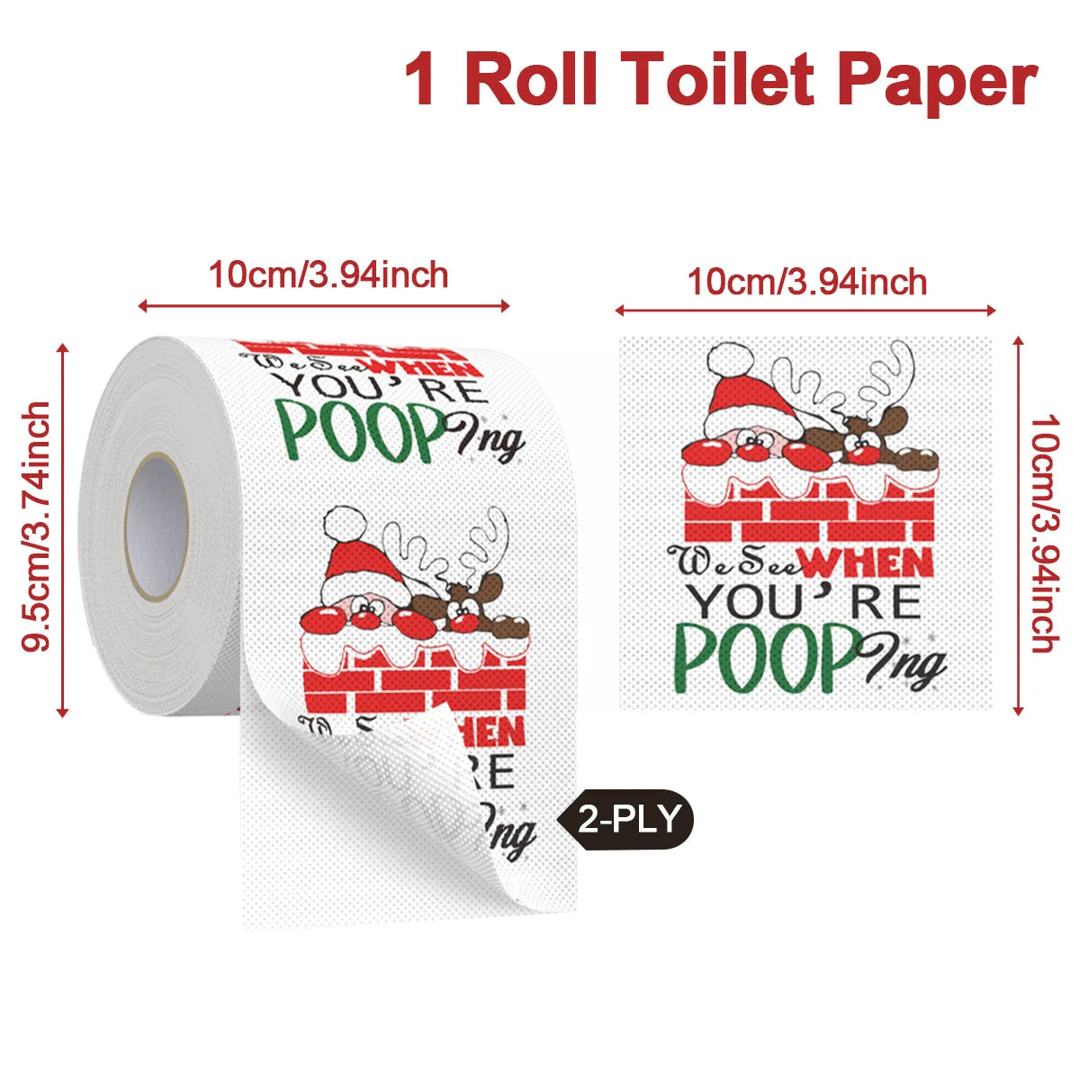 Christmas Toilet Roll Paper