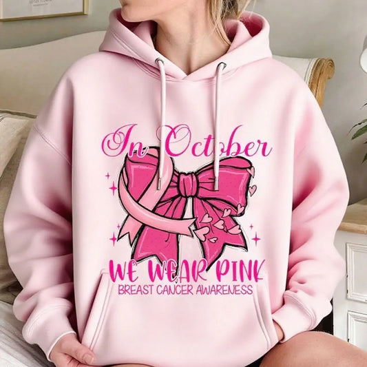 In October We Wear Pink Hoodie