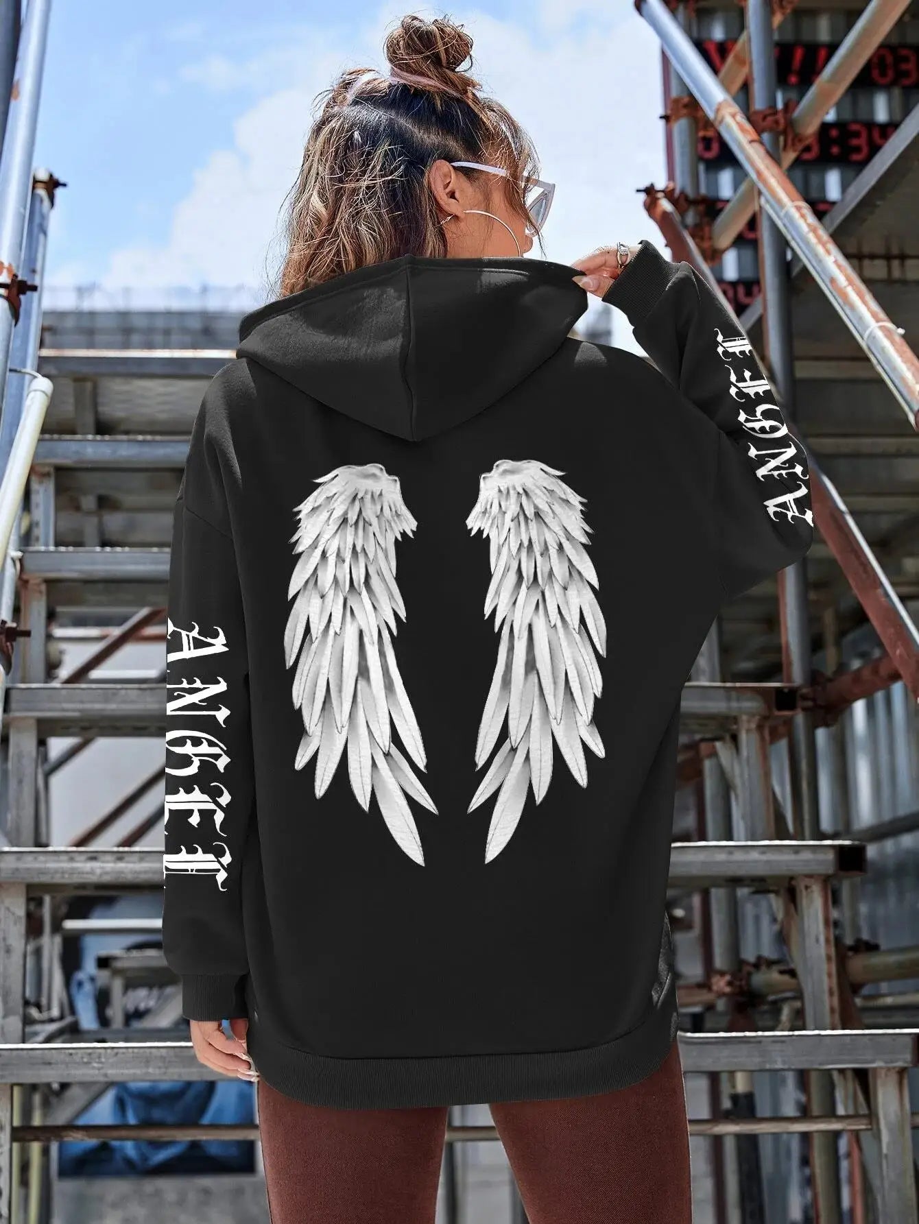 Beautiful Angel Wings Printed Hoodies