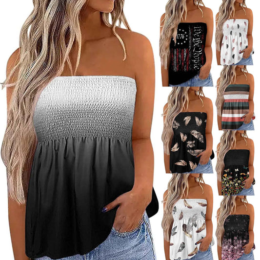 Strapless Loose Fit Tops