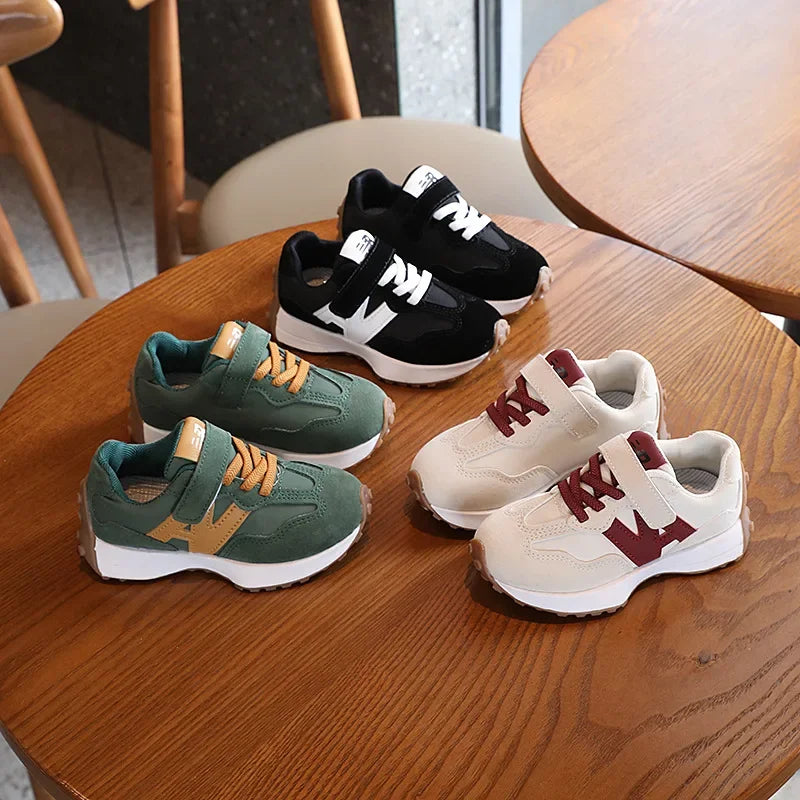 Kids Suede Look Trainers