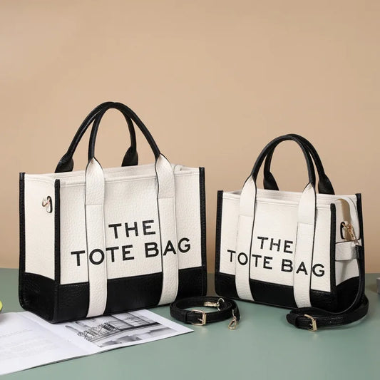 Large Double Colour Crossbody Tote Bag