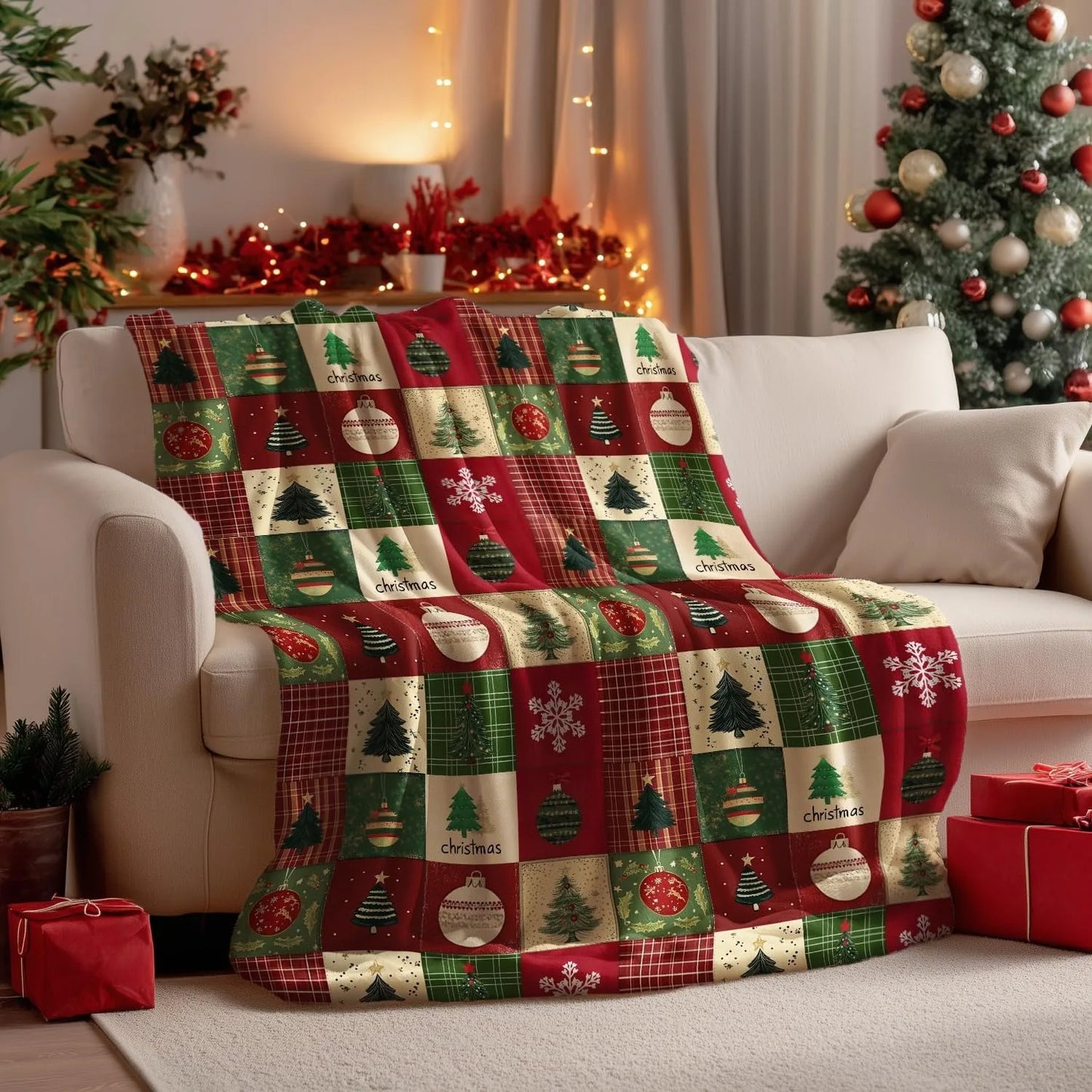 Festive Christmas Fleece Blankets