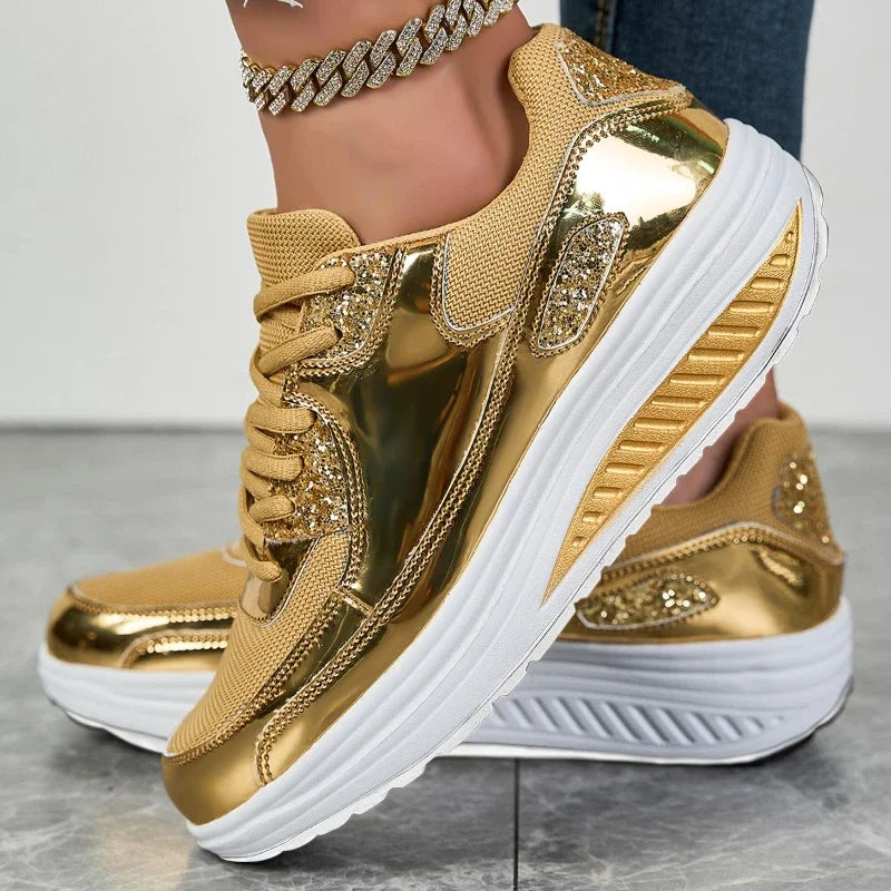 Breathable Shinny Sneakers
