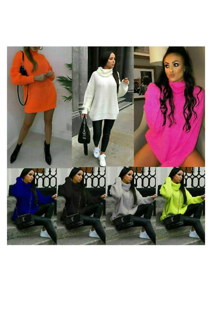 Ladies Polo Knitted Jumper