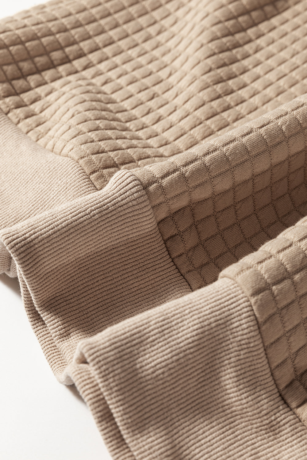 Leopard Quilted Patchwork Crew Neck Sweatshirt