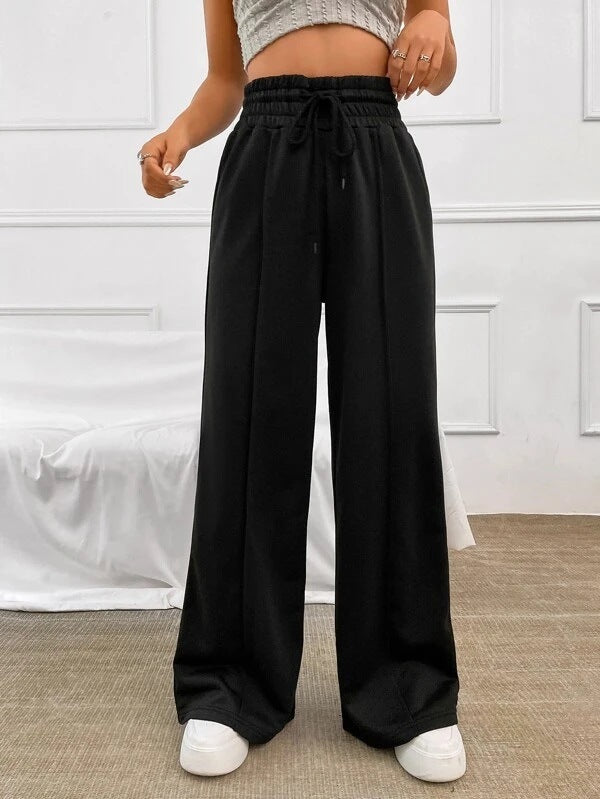 Loose-fitting Wide-leg Joggers