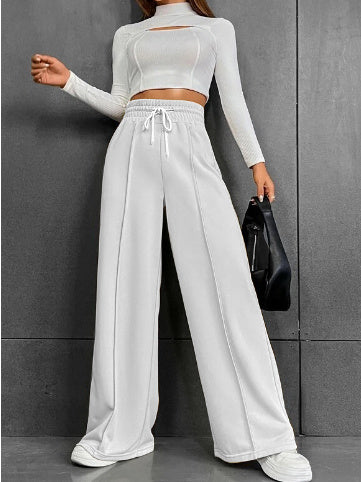 Loose-fitting Wide-leg Joggers