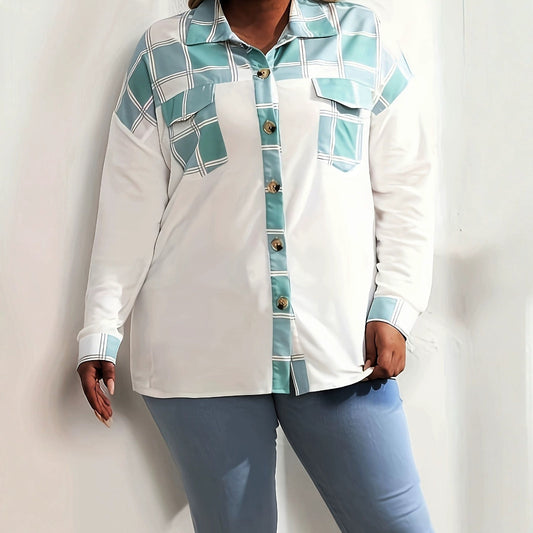 Curve Checked Pattern Shirt