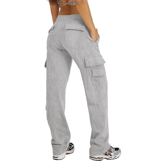 Multi-pocket Cargo Wide Leg Joggers