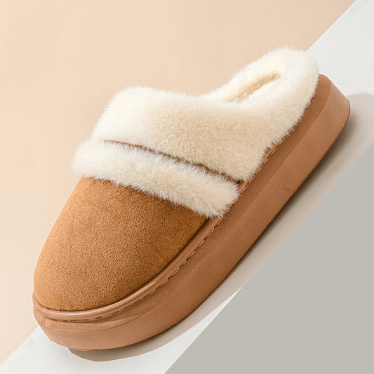Plush Stripe Slippers